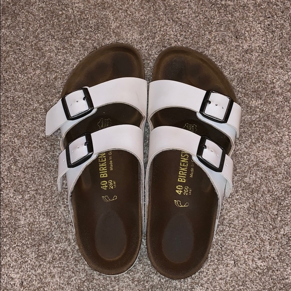 White Birkenstock’s Size 40